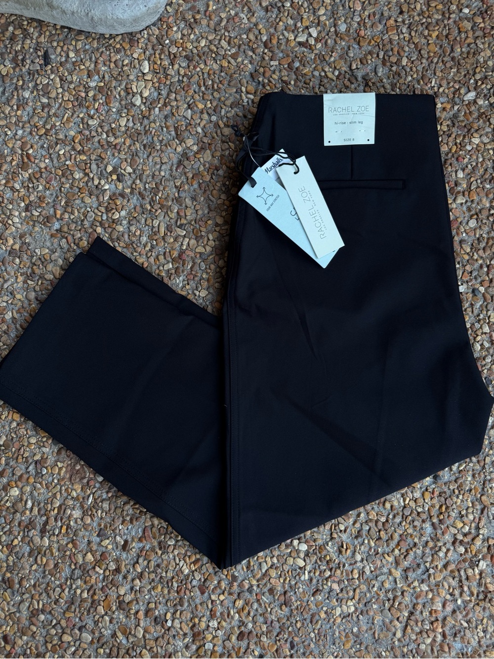 Rachel Zoe Hi-Rise Skinny Slim Leg Black Dress Pants - Size 8 (NWT)